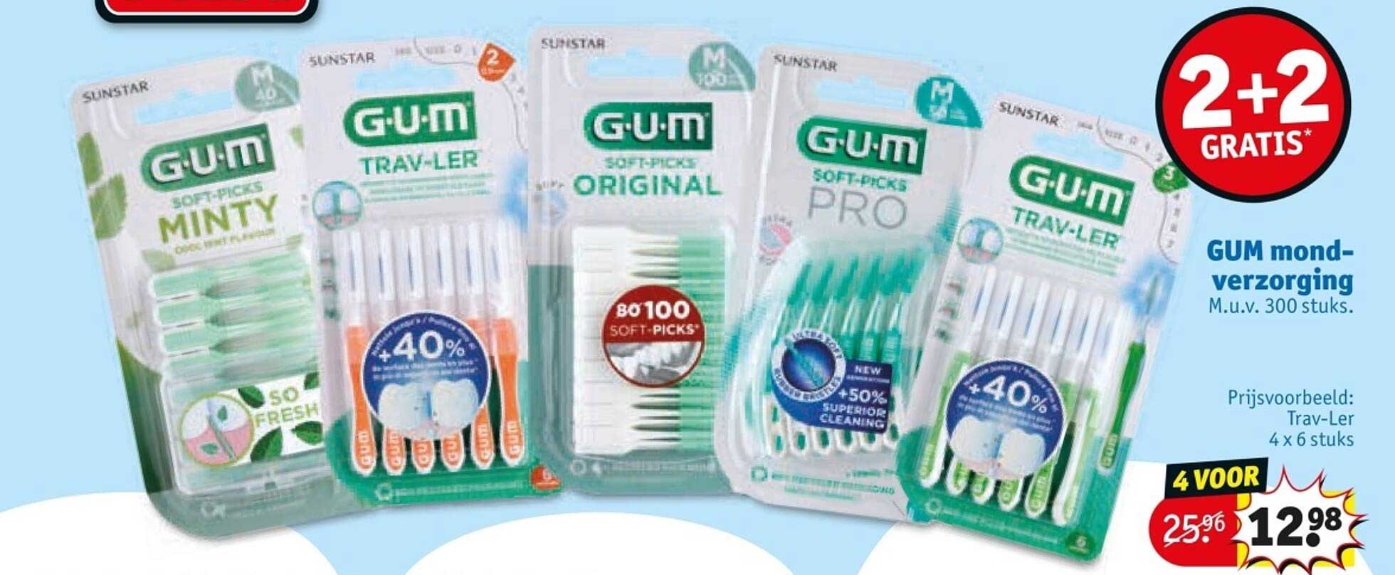 GUM mond-verzorging M.u.v. 300 stuks.