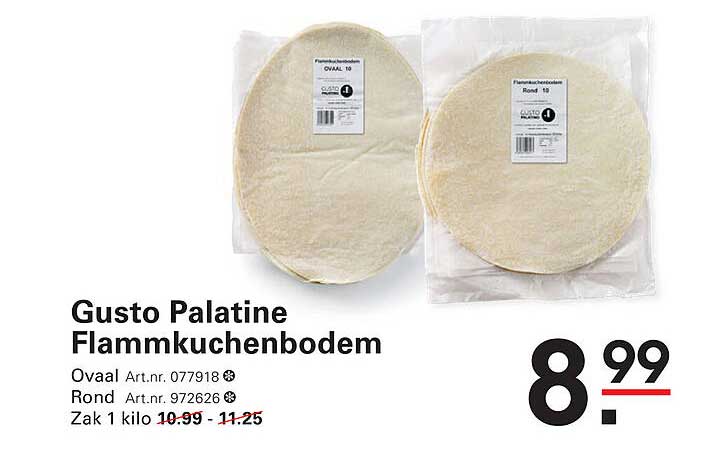 Gusto Palatine Flammkuchenbodem