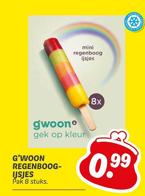 G'woon Regenboog-ijsjes