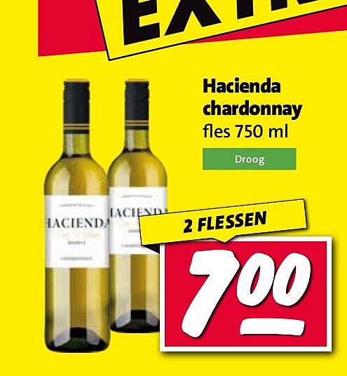 Hacienda chardonnay fles 750 ml