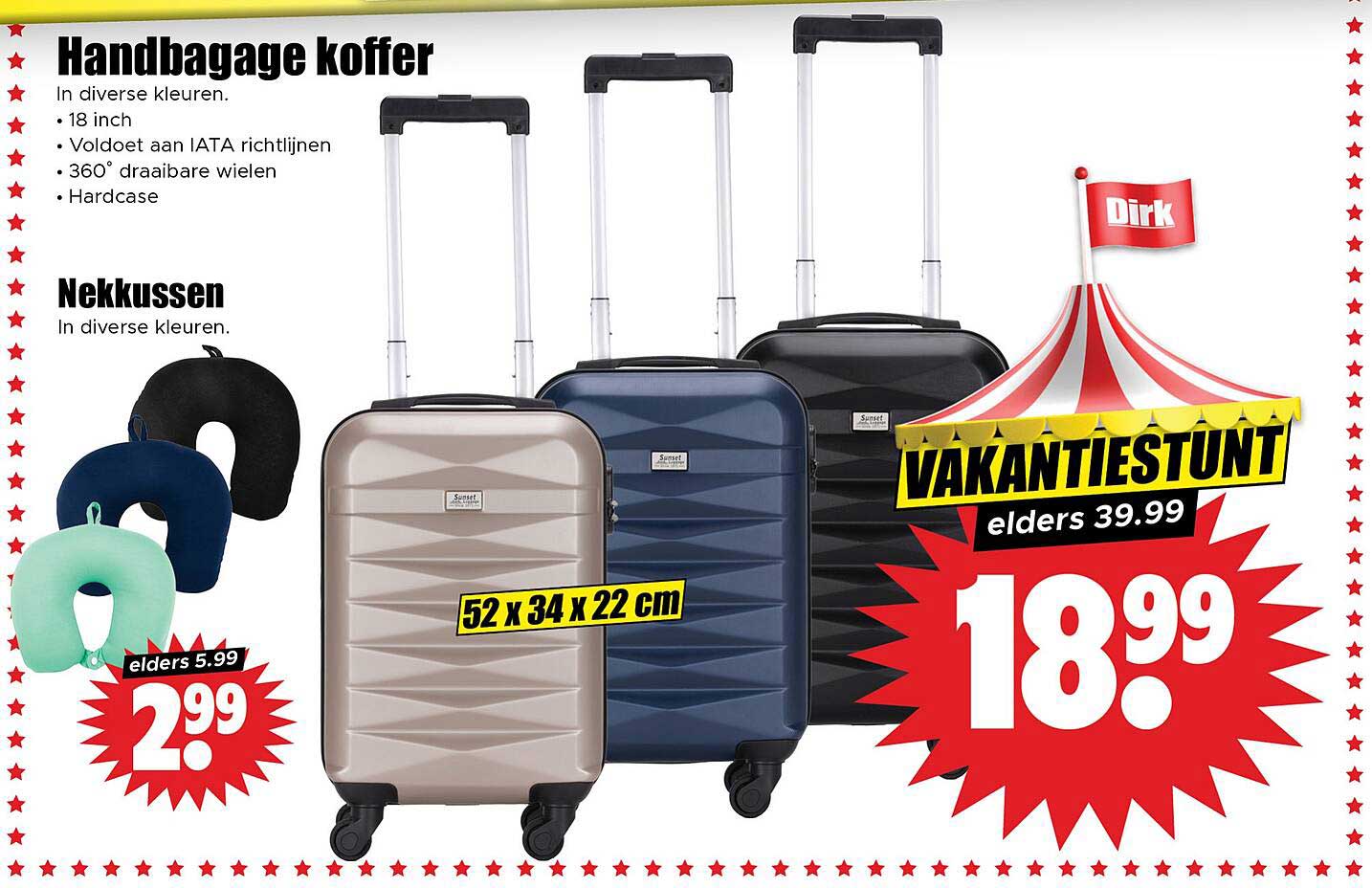 Handbagage koffer - VAKANTIESTUNT