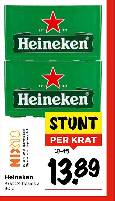 Heineken Krat 24 flesjes à 30 cl