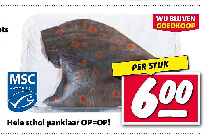 Hele schol panklaar OP=OP!