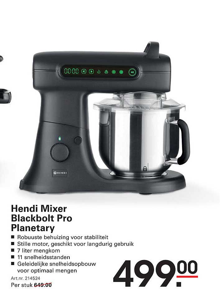 Hendi Mixer Blackbolt Pro Planetary