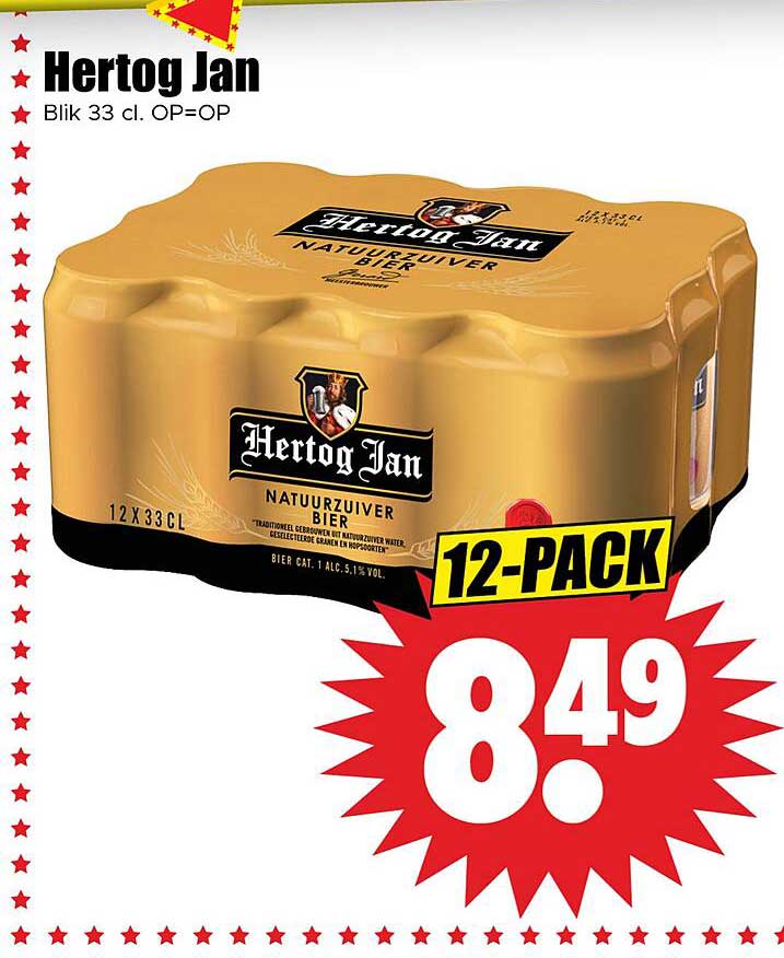 Hertog Jan Blik 33 cl. OP=OP
