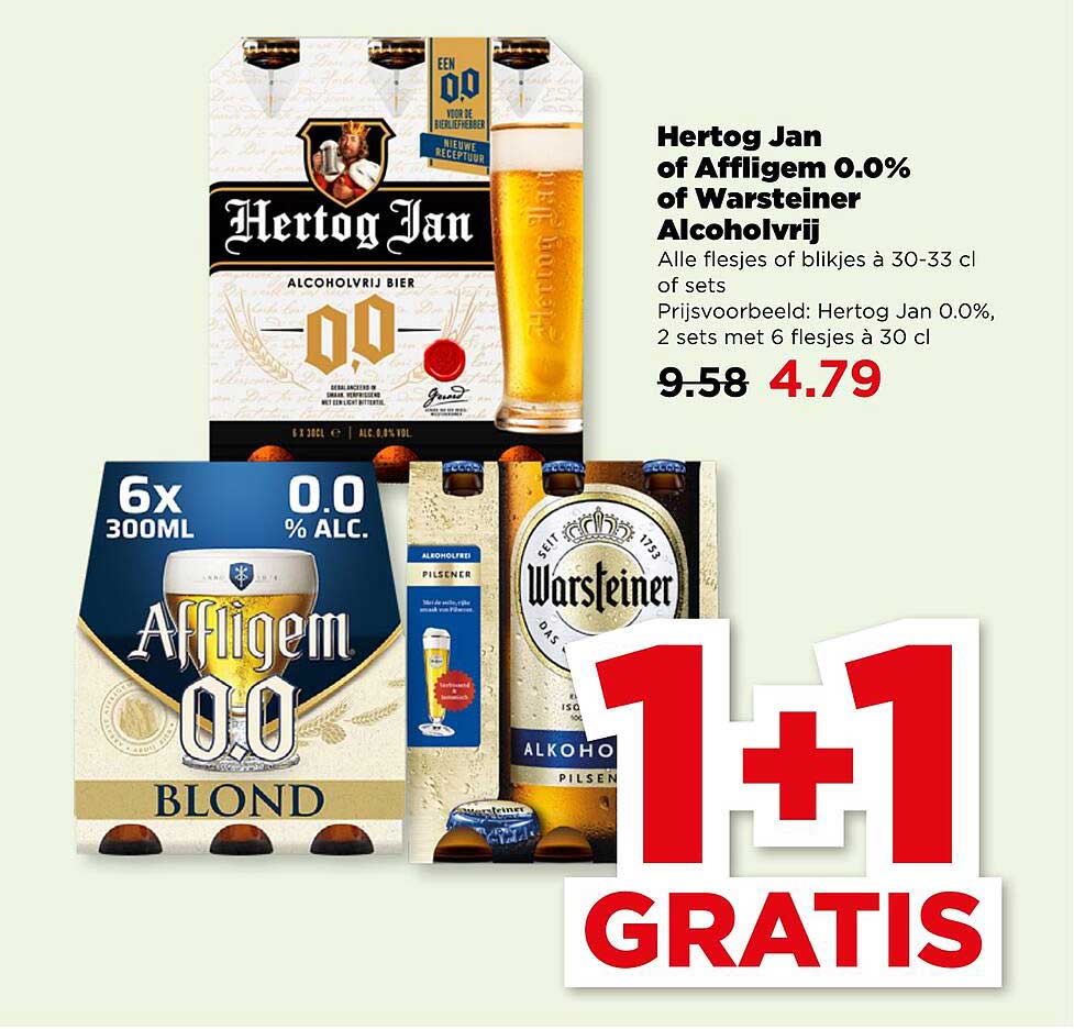 Hertog Jan of Affligem 0.0% of Warsteiner Alcoholvrij