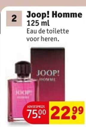 Joop! Homme 125 ml Eau de toilette voor heren.