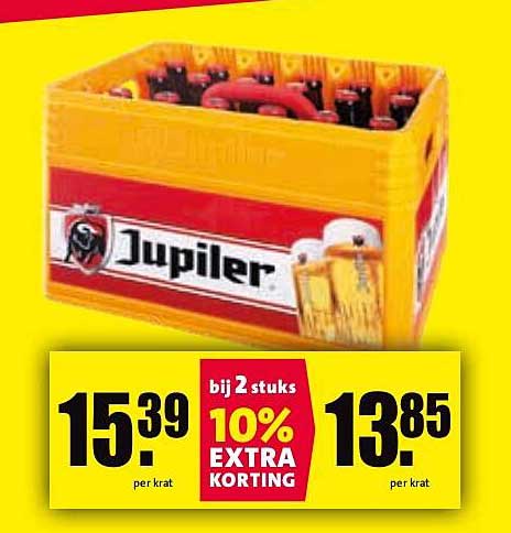 Jupiler Krat - 10% Extra Kortingen bij 2 stuks