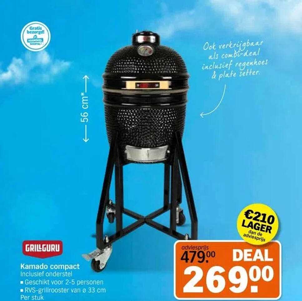 Kamado compact inclusief onderstel