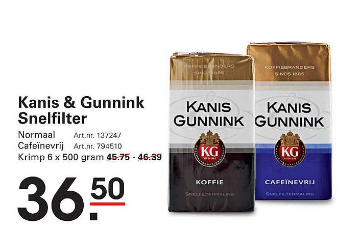 Kanis & Gunnink Snelfilter