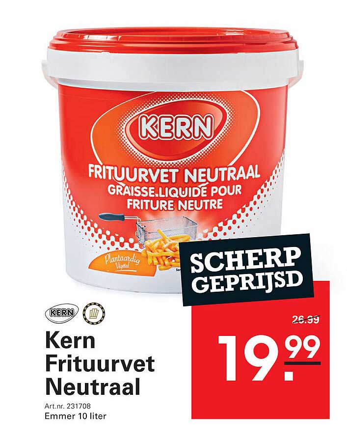 Kern Frituurvet Neutraal
