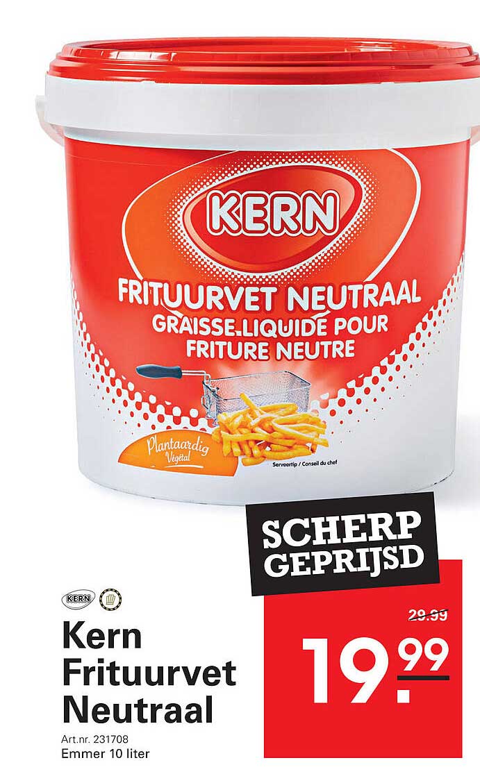 Kern Frituurvet Neutraal