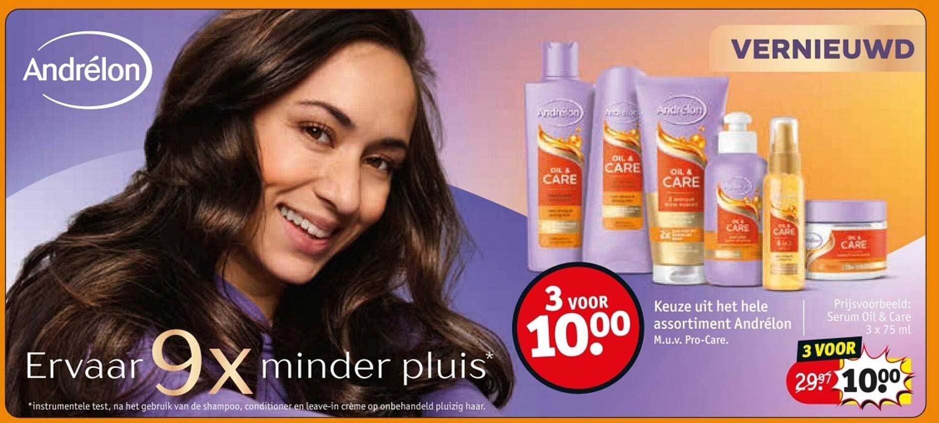 Keuze uit het hele assortiment Andrélon M.u.v. Pro-Care.