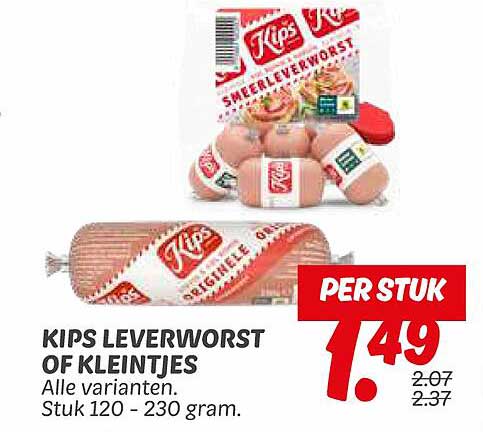 KIPS LEVERWORST OF KLEINTJES