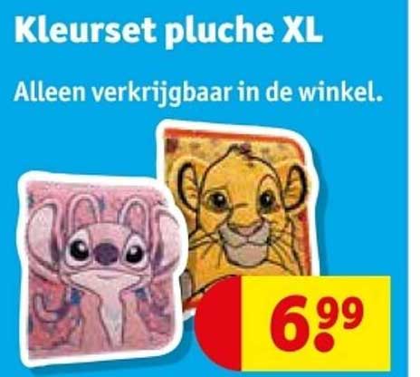 Kleurset pluche XL