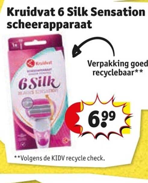 Kruidvat 6 Silk Sensation scheerapparaat