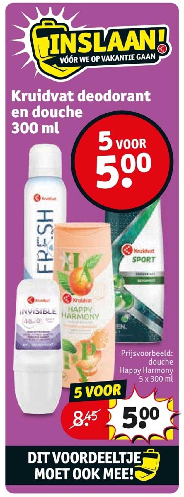 Kruidvat deodorant en douche 300 ml