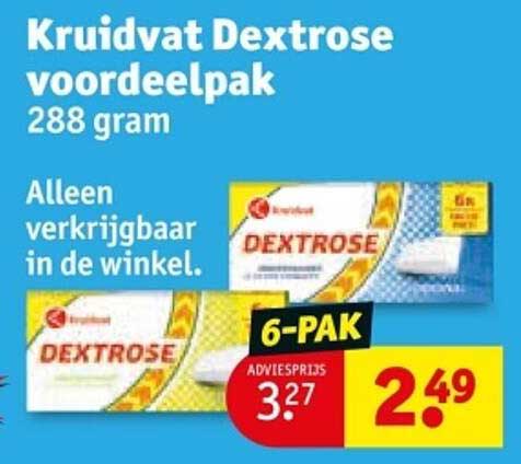 Kruidvat Dextrose voordeelpak 288 gram