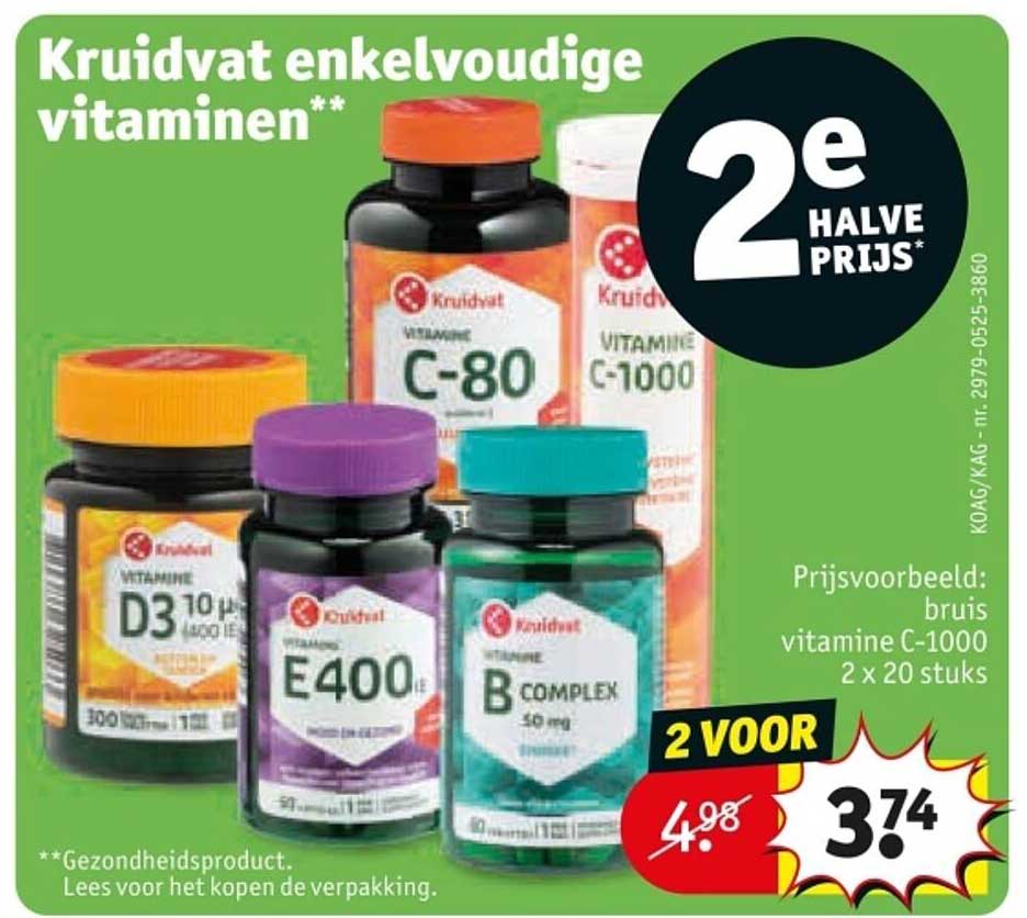 Kruidvat enkelvoudige vitaminen**