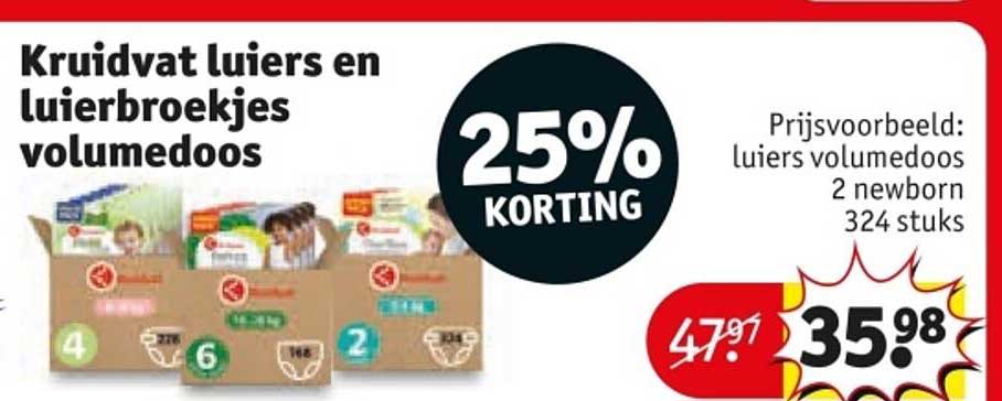 Kruidvat luiers en luierbroekjes volumedos