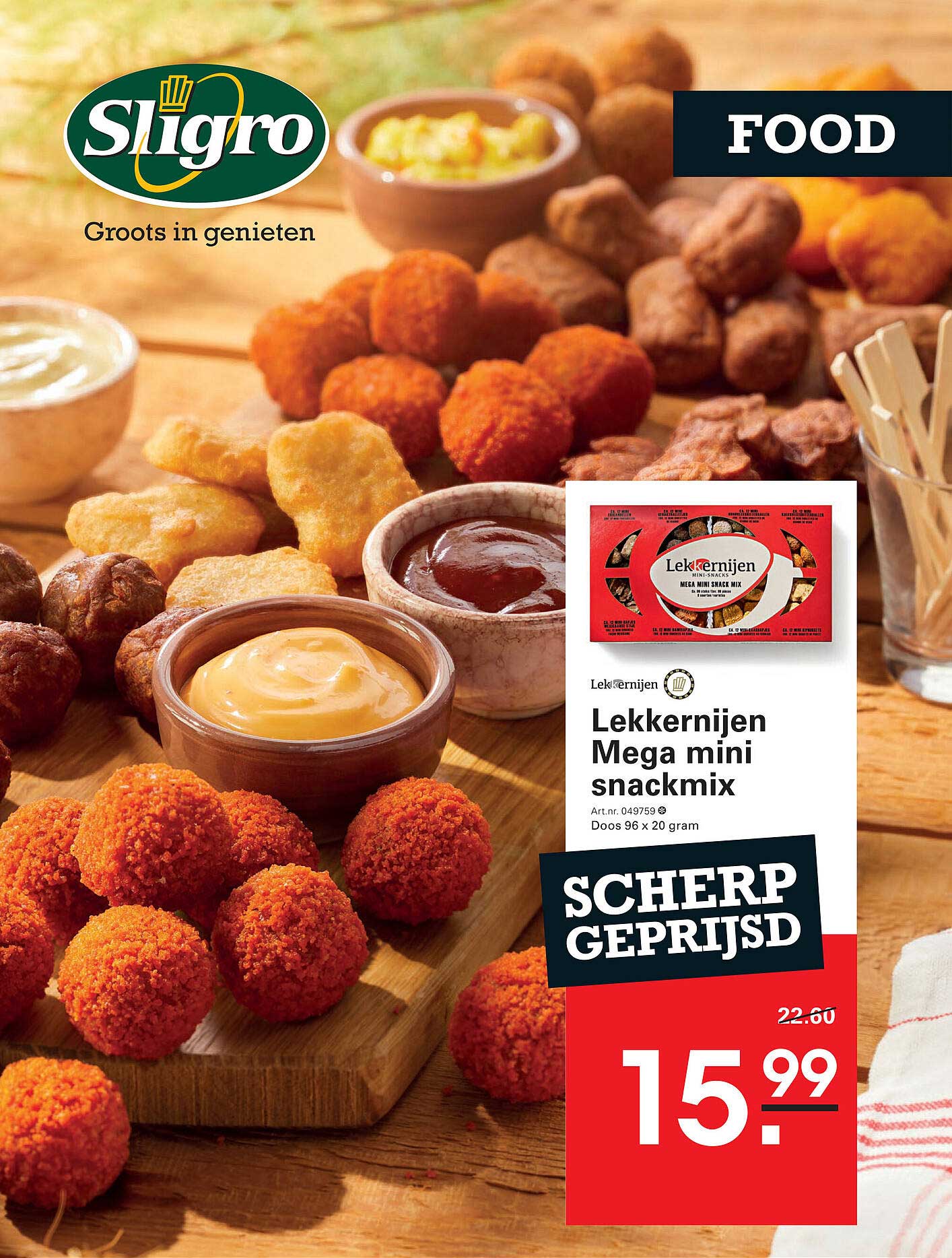 Lekkernijen Mega mini snackmix