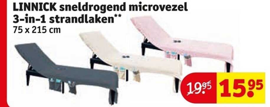 LINNICK sneldrogend microvezel 3-in-1 strandlaken**