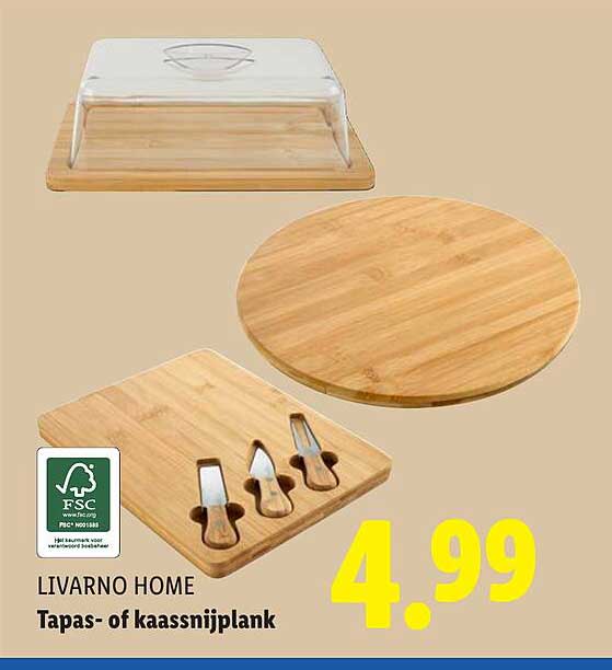LIVARNO HOME Tapas- of kaassnijplank