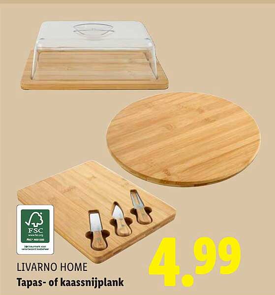 LIVARNO HOME Tapas- of kaassnijplank