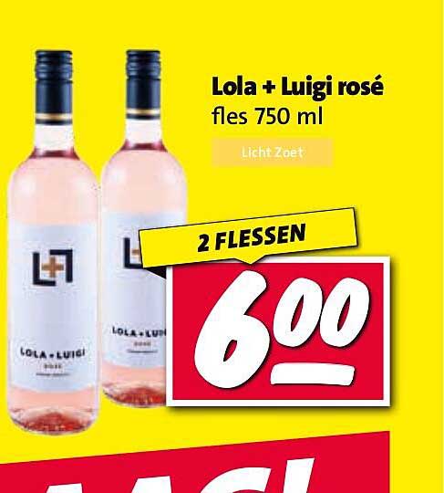 Lola + Luigi rosé fles 750 ml