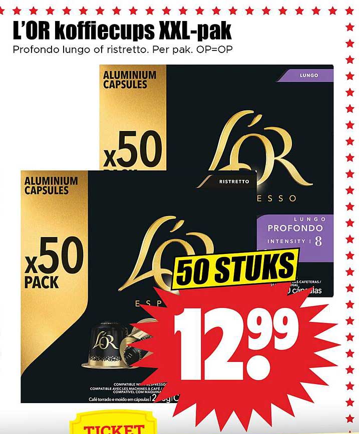 L'OR koffiecups XXL-pak
