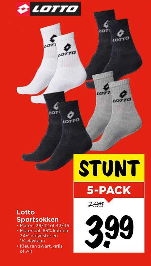 Lotto Sportsokken 5-Pack