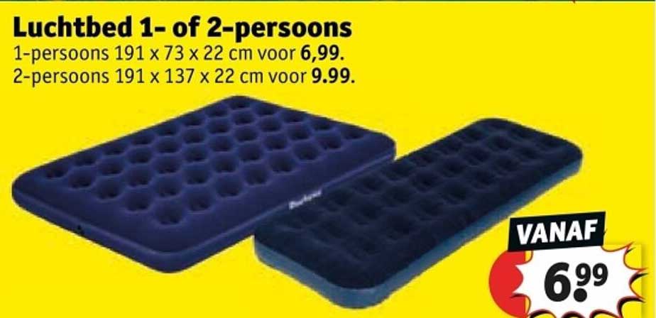 Luchtbed 1- of 2-persoons