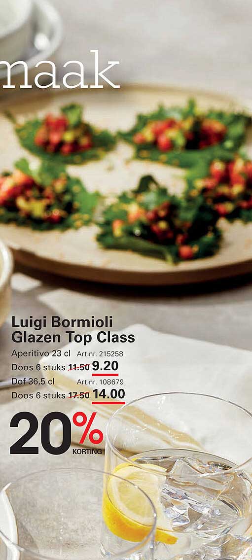 Luigi Bormioli Glazen Top Class