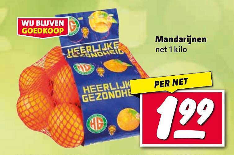 Mandarijnen net 1 kilo