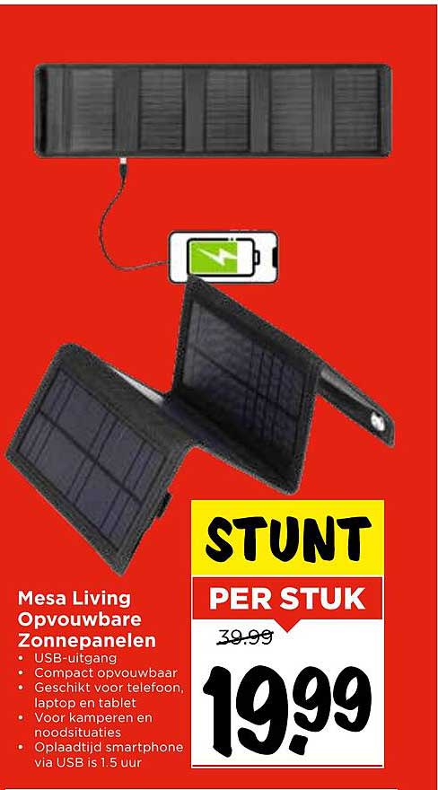 Mesa Living Opvouwbare Zonnepanelen
