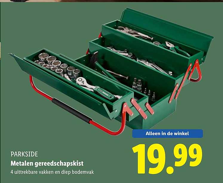 Metalen gereedschapskist