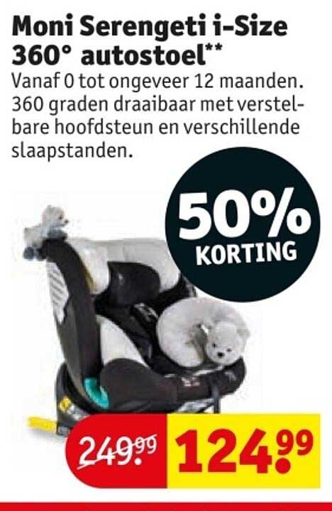 Moni Serengeti i-Size 360° autostoel**