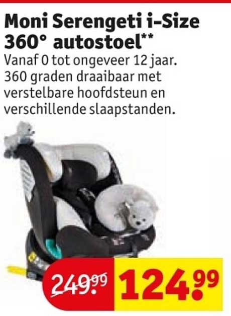 Moni Serengeti i-Size 360° autostoel**