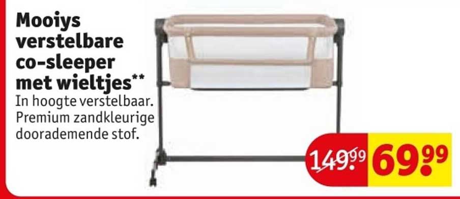Mooiy's verstelbare co-sleeper met wieltjes**
