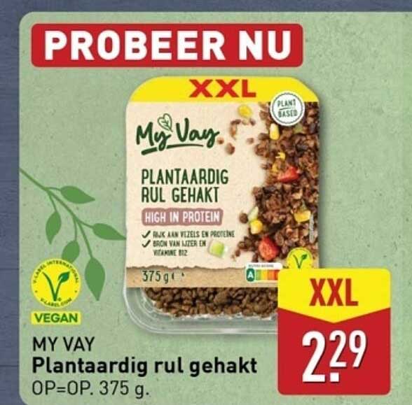 MY VAY Plantaardig rulk gehakt