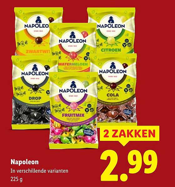 Napoleon In verschillende varianten 225 g