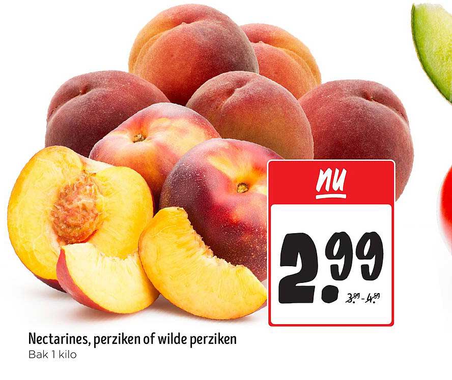 Nectarines, perziken of wilde perziken