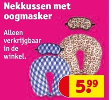 Nekkussen met oogmasker