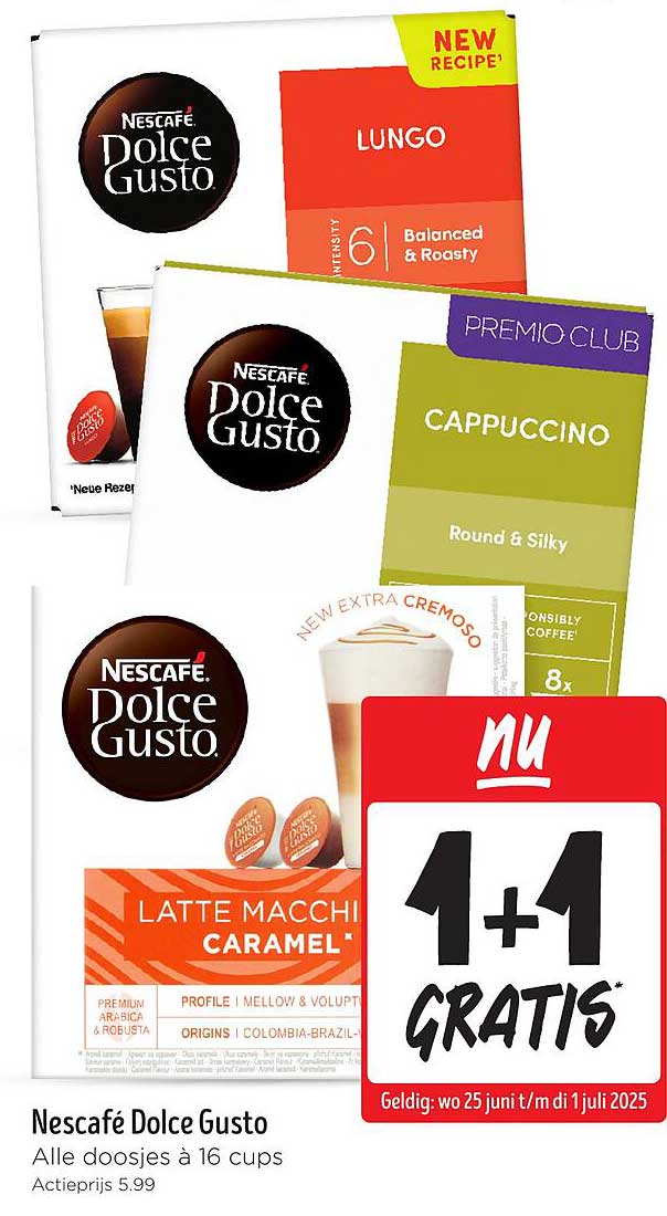 Nescafé Dolce Gusto - Alle doosjes à 16 cups