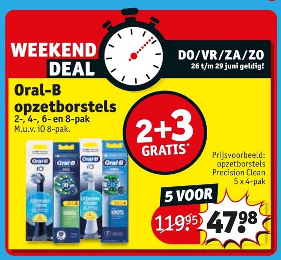 Oral-B opzetborstels 2-, 4-, 6- en 8-pak M.u.v. iO 8-pak.
