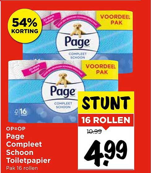 Page Compleet Schoon Toiletpapier