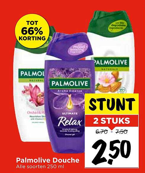 Palmolive Douche 2 stuks voor €2,50