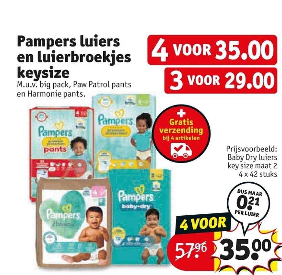 Pampers luiers en luierbroekjes keysize