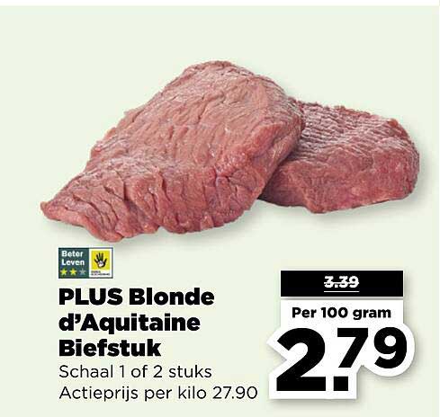 PLUS Blonde d'Aquitaine Biefstuk