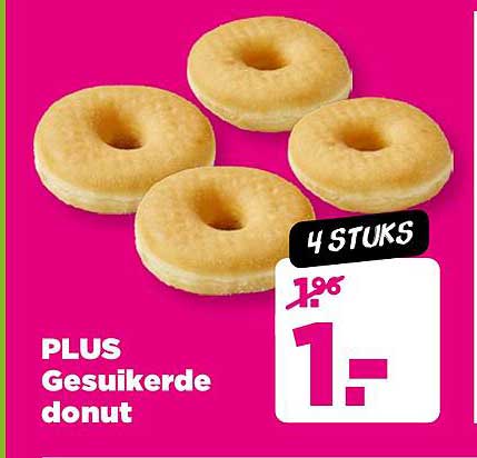 PLUS Gesuikerde donut